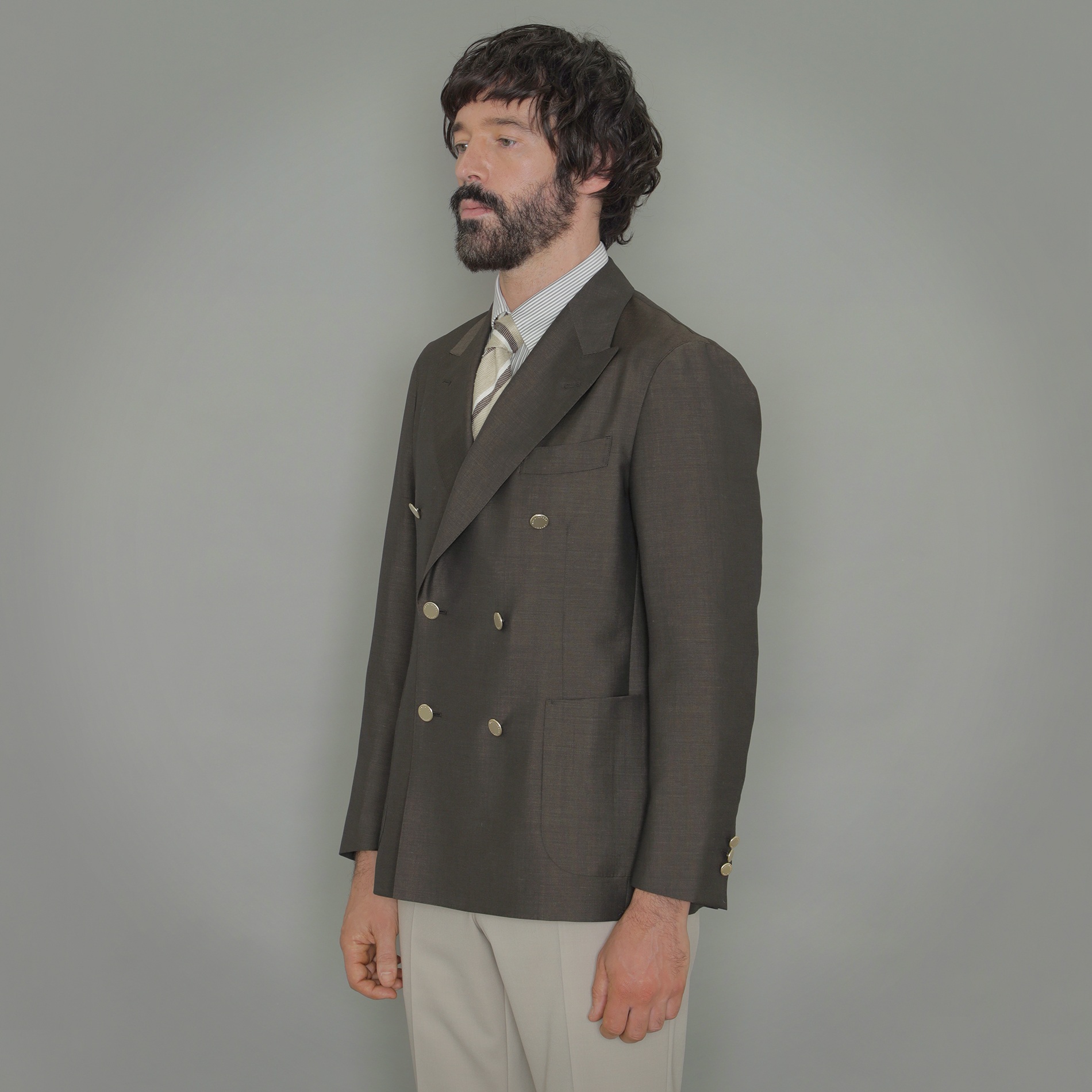 
                   【DORMEUIL/ドーメル】【SUPER LITE TONIK】ダブルブレステッドブレザー